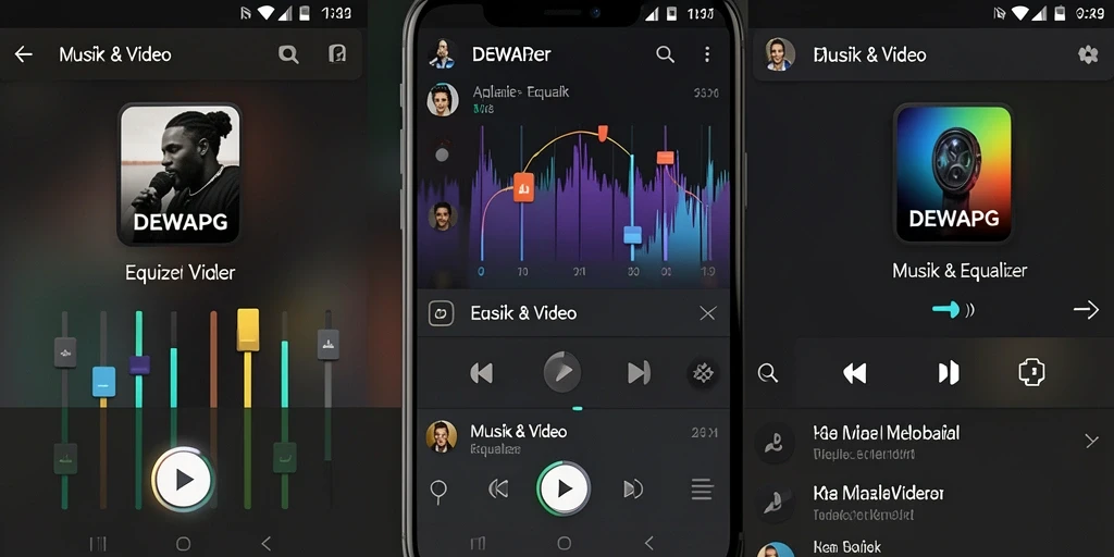 Antarmuka DEWAPG dengan pengaturan Equalizer yang jelas dan mudah dipahami.