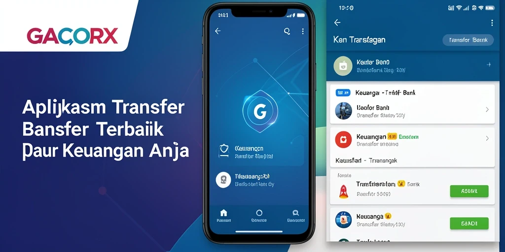 Tampilan antarmuka aplikasi GACORX yang sederhana dan fungsional.