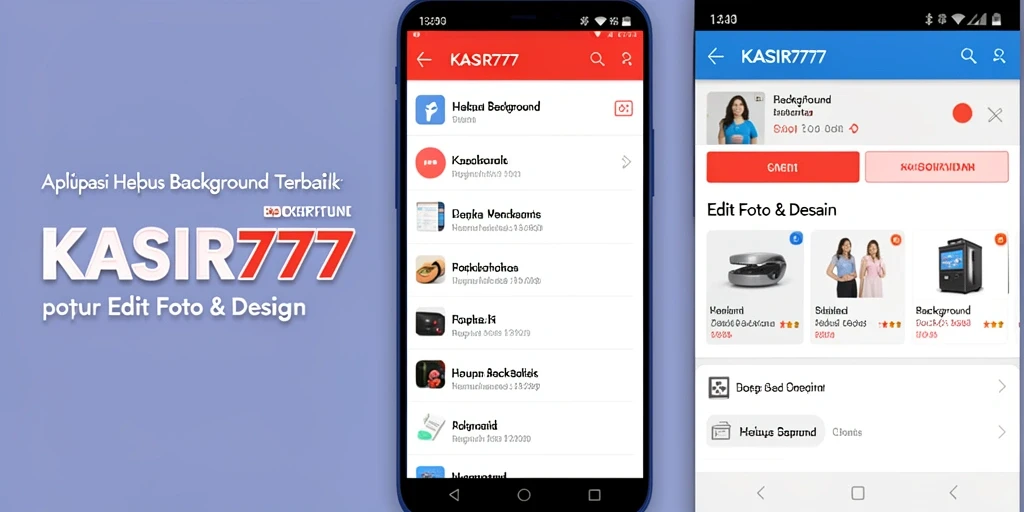 Tampilan antarmuka KASIR777 saat menghapus background foto dengan mudah.