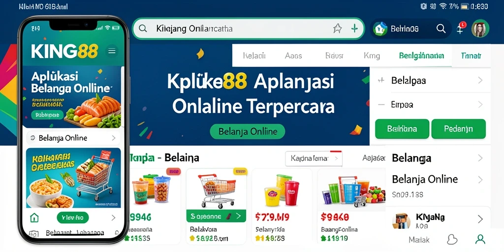 Antarmuka aplikasi KING88 yang ramah pengguna untuk belanja online.