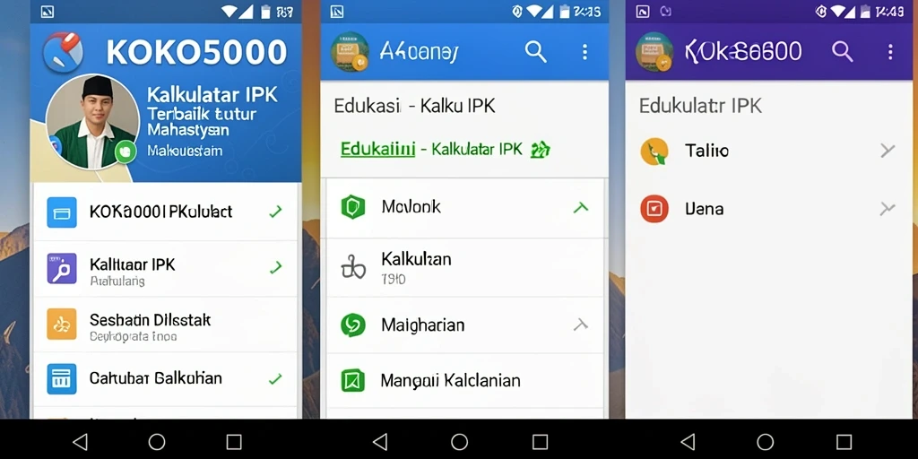 Tampilan antarmuka KOKO5000 yang sederhana dan fungsional.