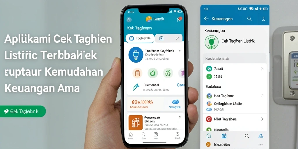 Tampilan antarmuka MT966 untuk cek tagihan listrik yang sederhana dan efektif.