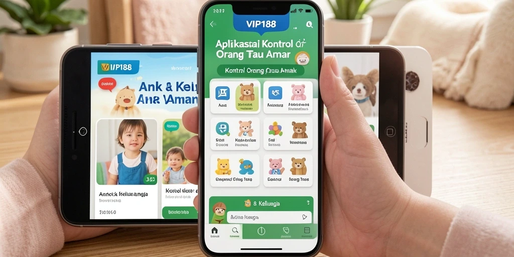 Antarmuka aplikasi VIP188 yang intuitif dan mudah digunakan.