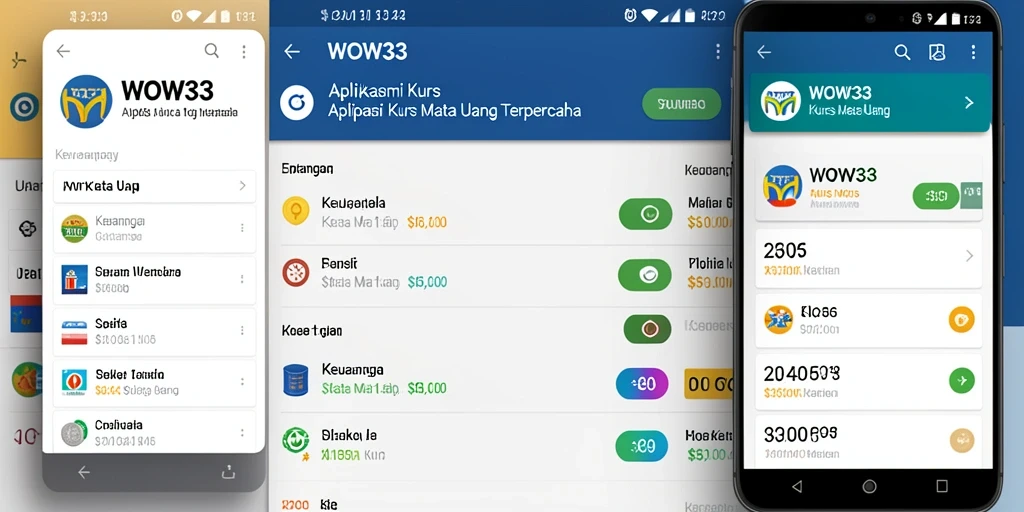 Antarmuka aplikasi WOW33 yang intuitif dan informatif.