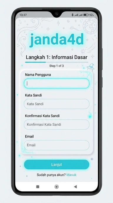 Cara Mudah Daftar Akun Janda4D untuk Pengguna Android